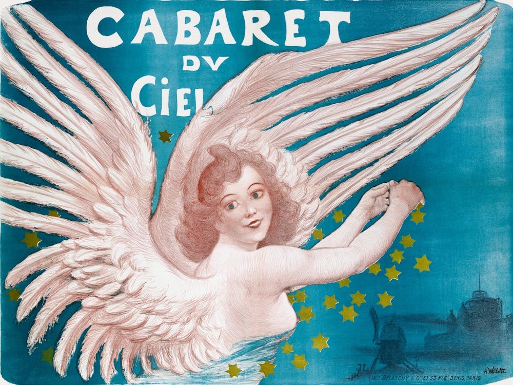 Cabaret Du Ciel (1880 1900) Print In High Resolution By Adolphe Willette