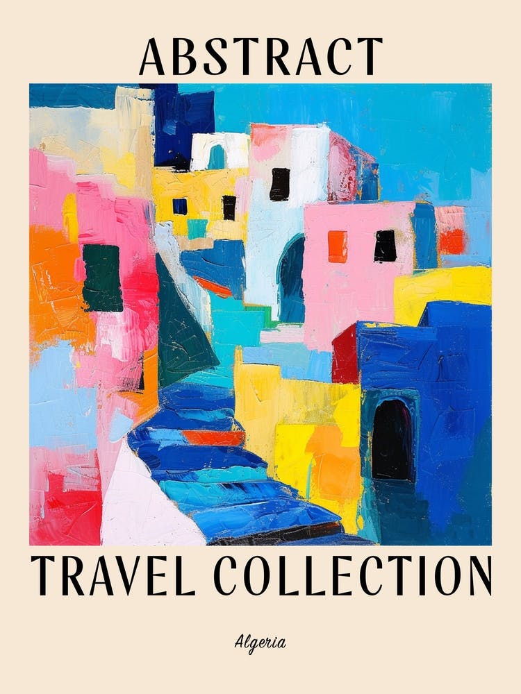 Abstract Travel Collection Poster Algeria 6