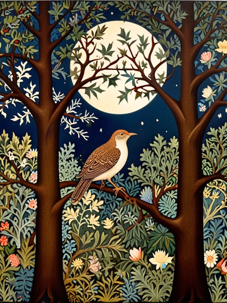 William Morris Moonlight In The Woods 82