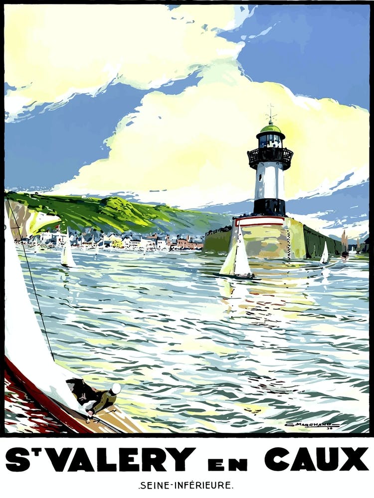 Lighthouse At St Valery And Caux, France