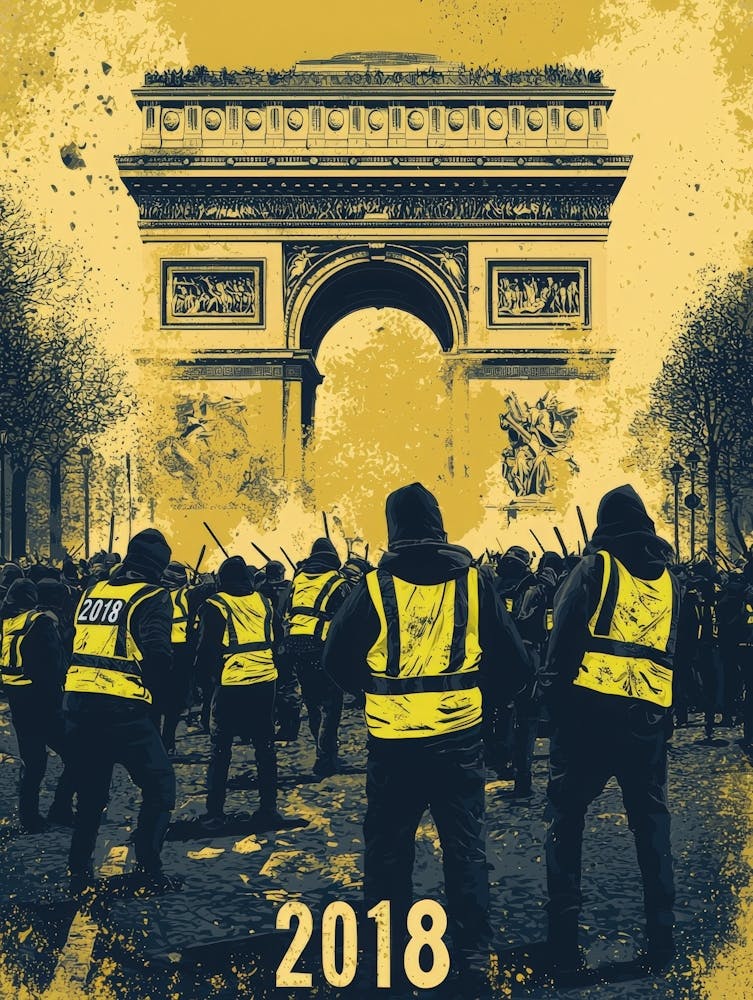 Aihrgdesign A Political Unrest Poster Portraying The Yellow V B498bb39 8109 490f A2c3 45e36b2a470a 0