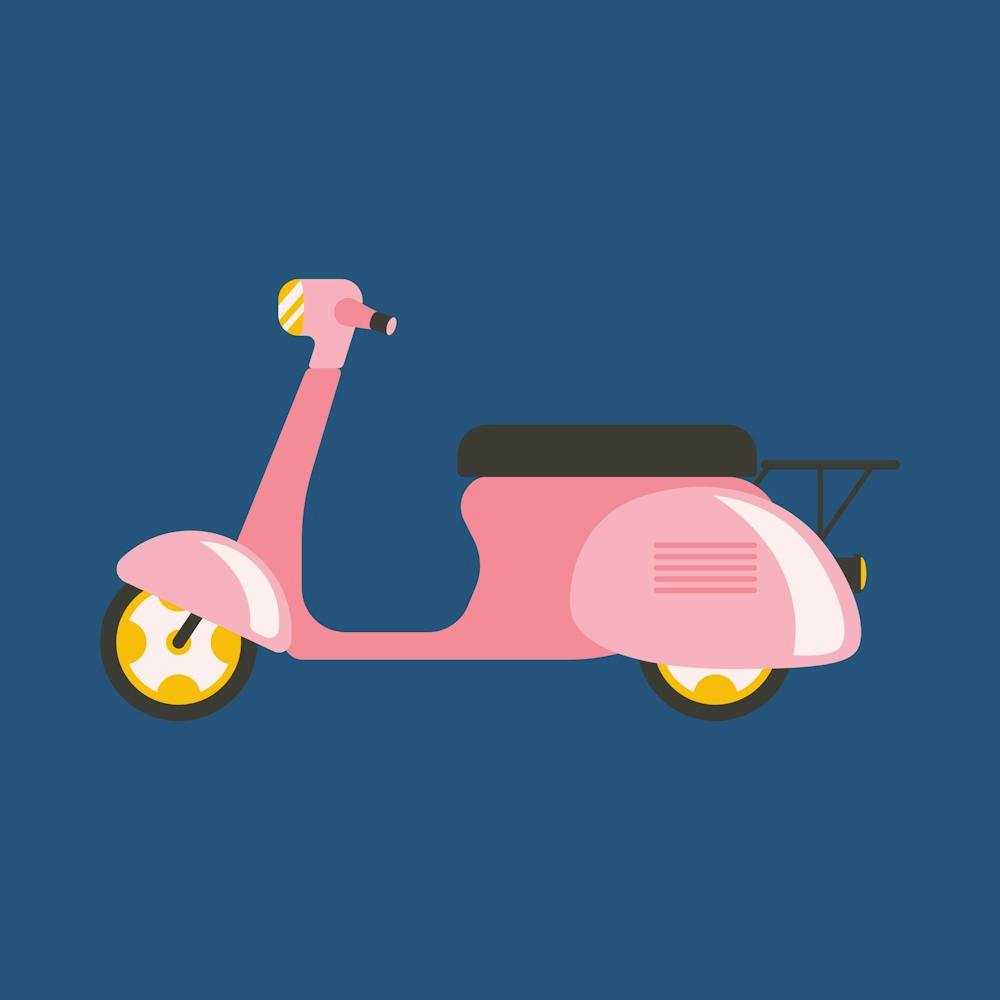Pink Scooter