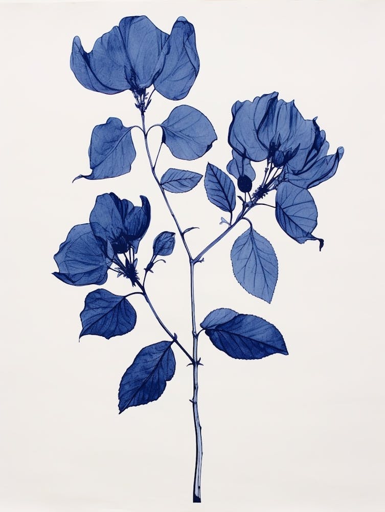 Blue Botanical Bougainvillea 2