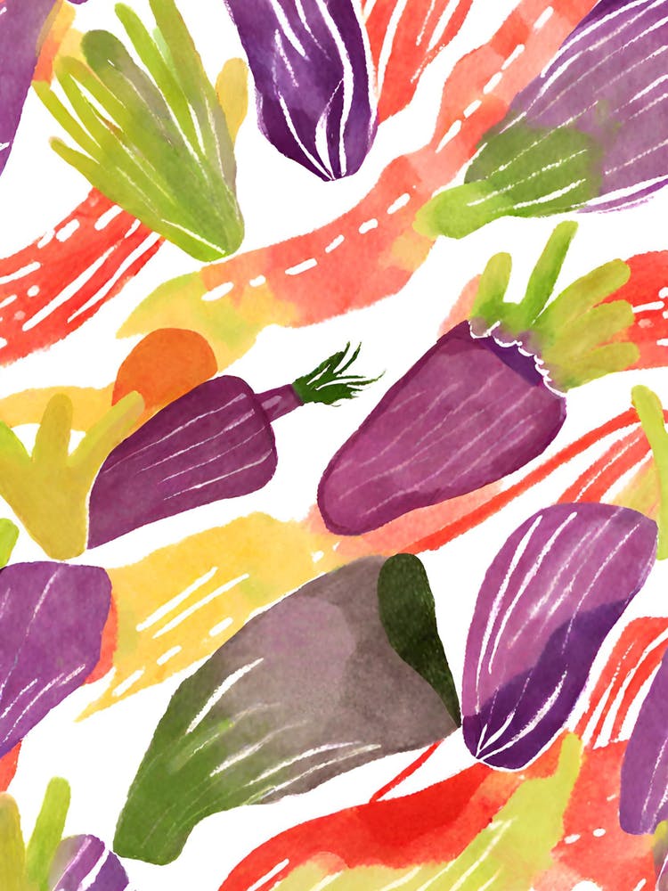 Watercolor Vegetables 1