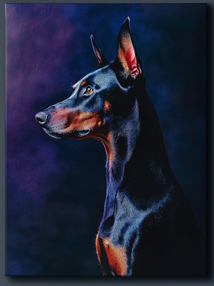 Doberman.Generated AI. Wall 4
