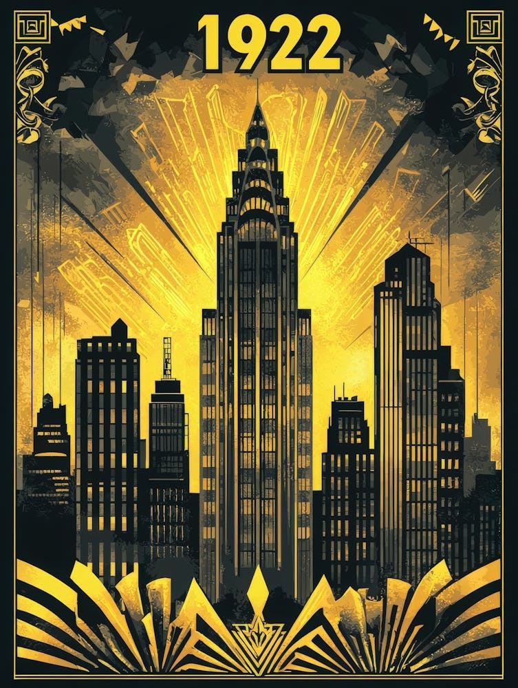 Aihrgdesign A Vintage Poster Showcasing Art Deco Architecture 6426e2db 5d5a 4c33 A1ec B3c0451833fc 2