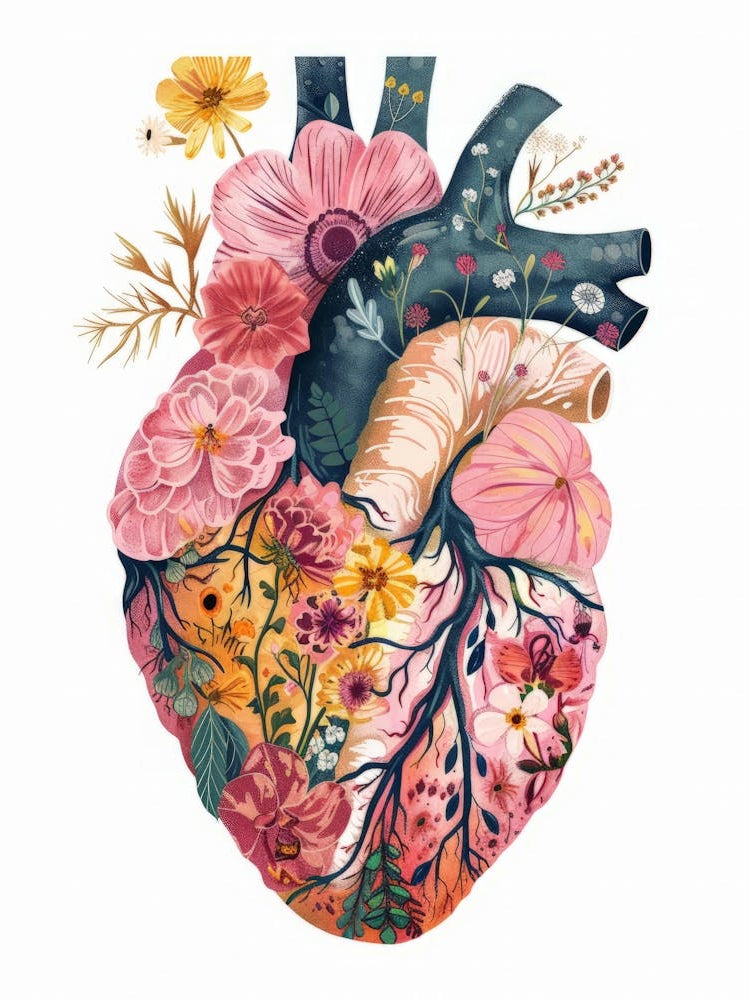 Heart With Flowers 4