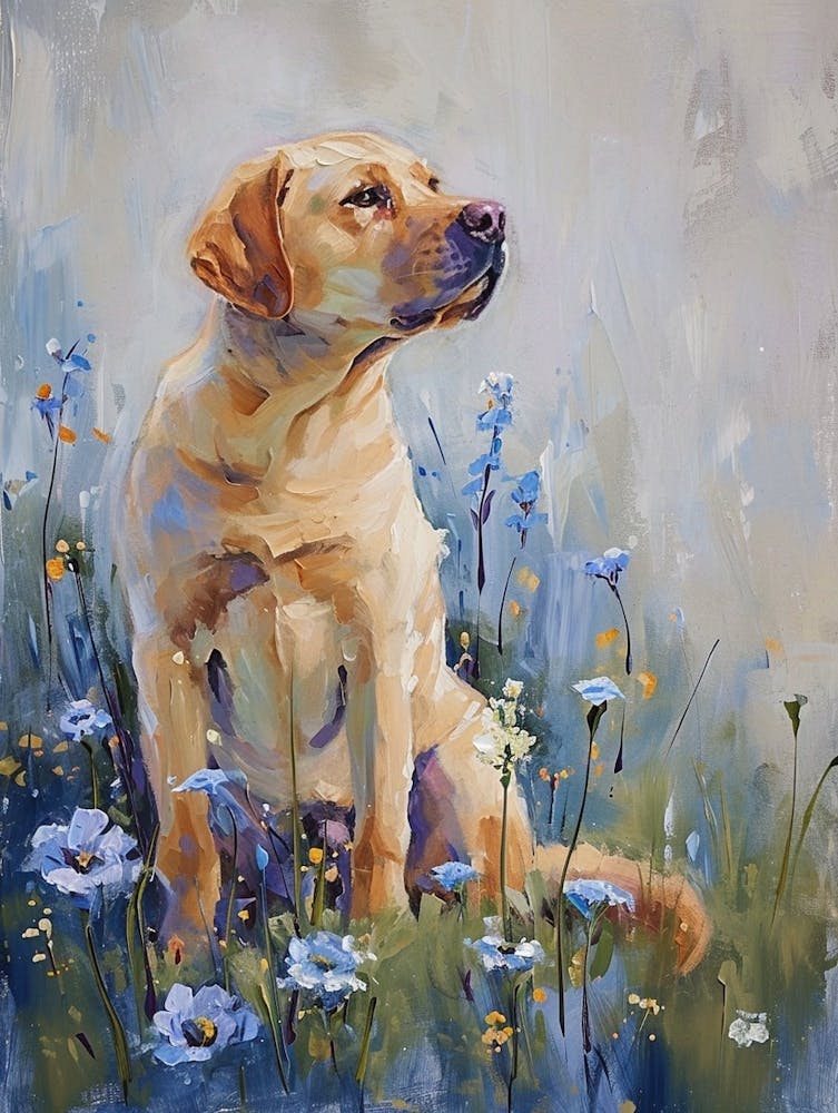 Labrador Retriever Acrylic Painting 6