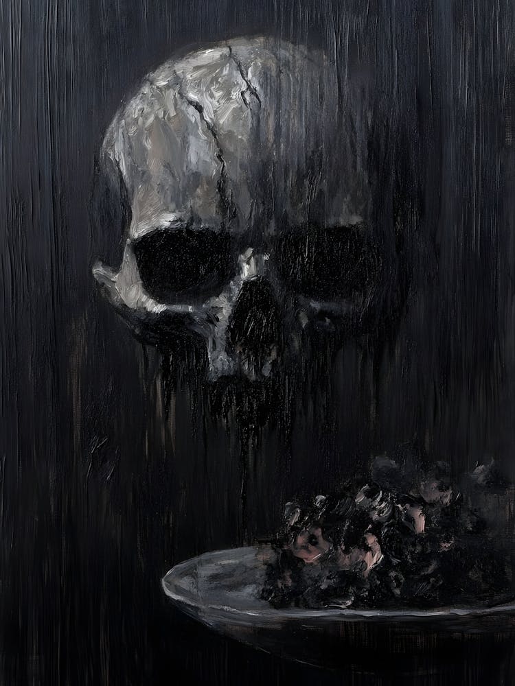 Skull In The Rain