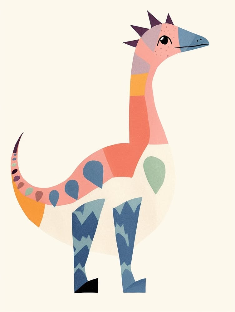 Nursery Dinosaur Art Oviraptor 3