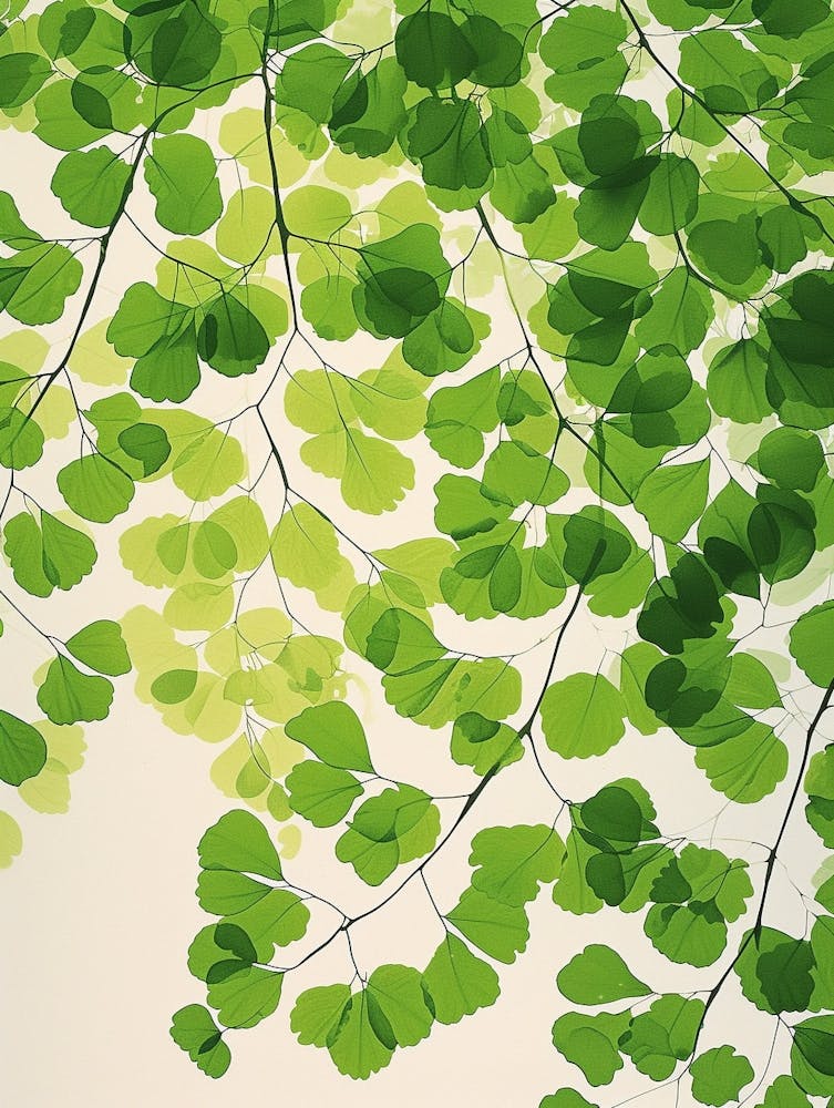 Pattern Poster Maidenhair Fern 4