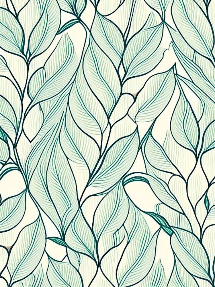 Eucalyptus Gum Leaf Leaf William Morris Inspired 3
