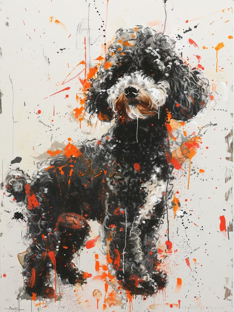 Miniature Poodle, Full Body View, Side View, By Dean Crouser
