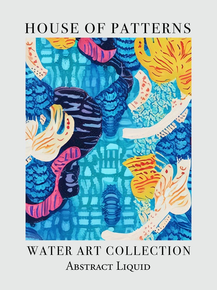 House Of Patterns Abstract Liquid Water 1