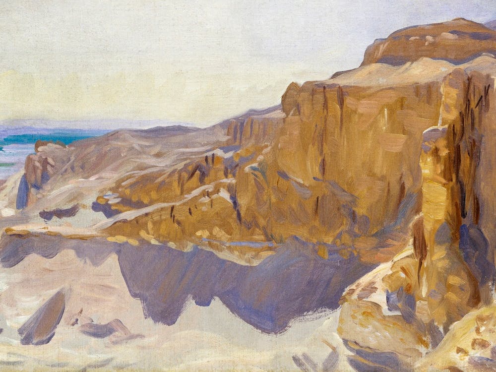 Thebes Egypt Cliffs