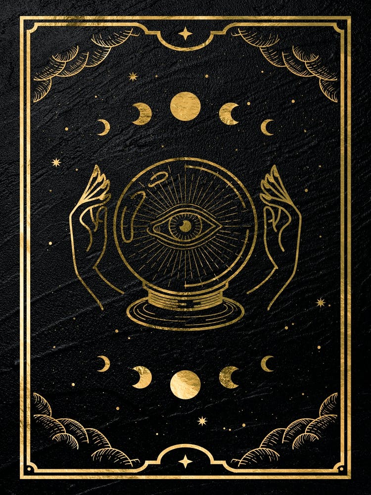 Gold Mystical Tarot: Magic ball