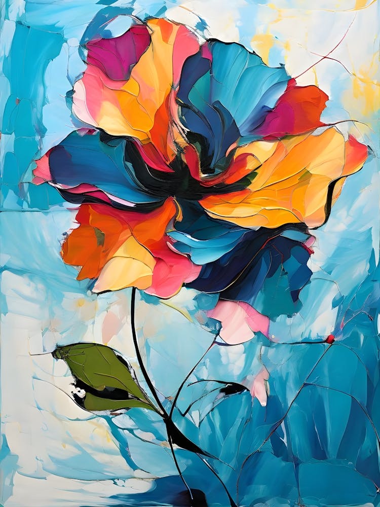 Abstract Flower Painting 23