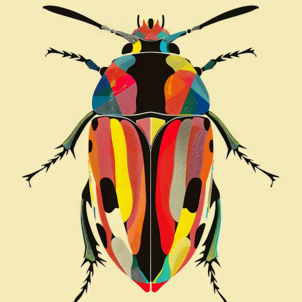 Bug on yellow