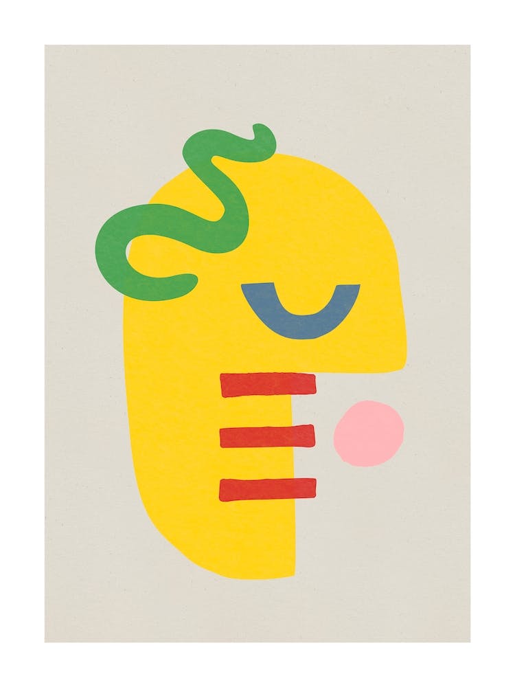 Bold coloured abstract shapes
