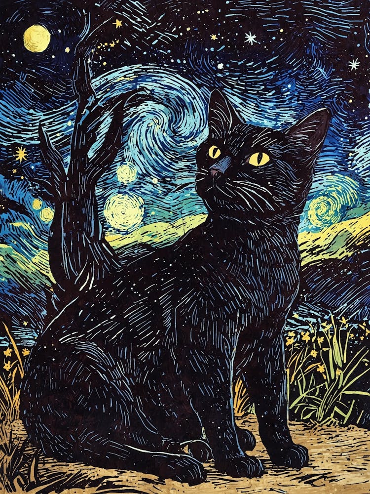 Starry Night Cat 3