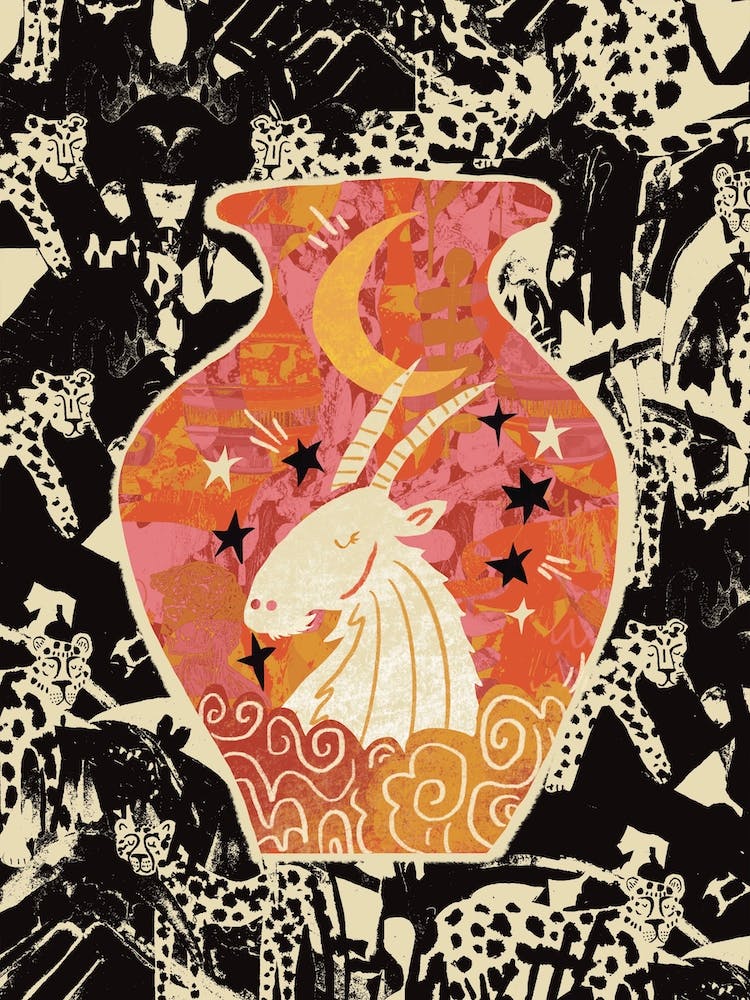 Capricorn Zodiac Illustration