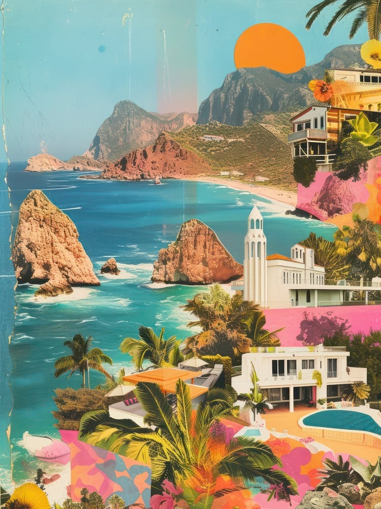 Ibiza   Retro Collage Style 4