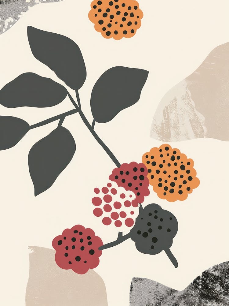 Mulberry Close Up Illustration 3
