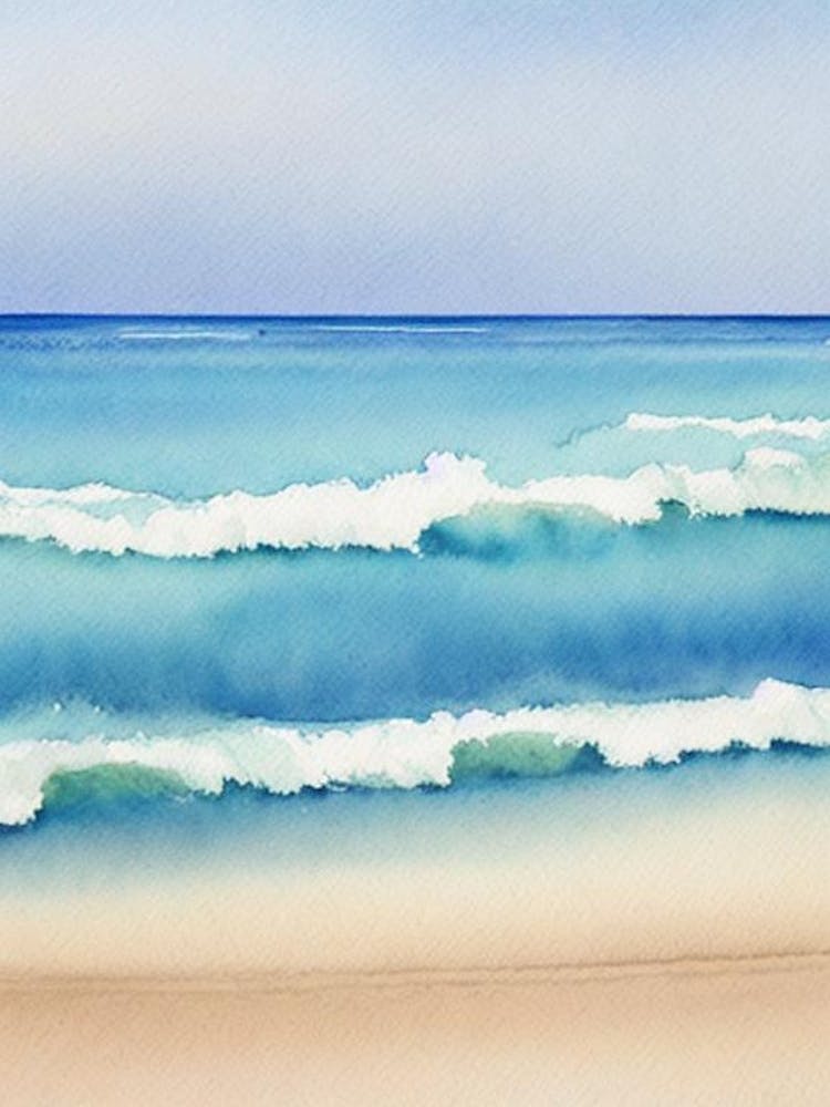 Cable Beach, Australia Watercolour
