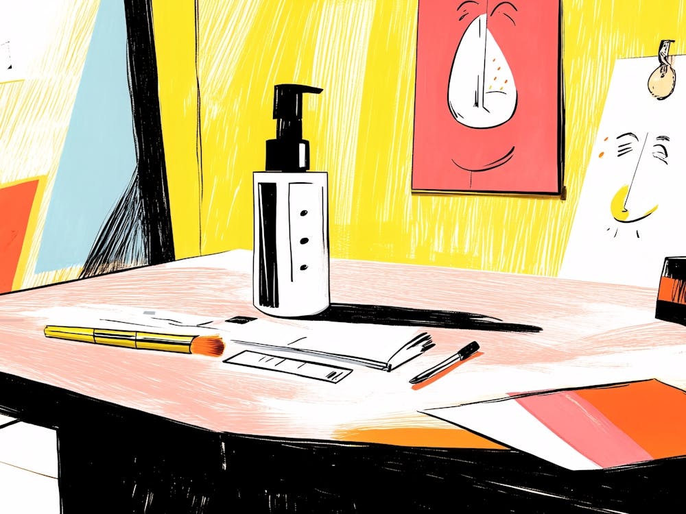 Desk with Cream