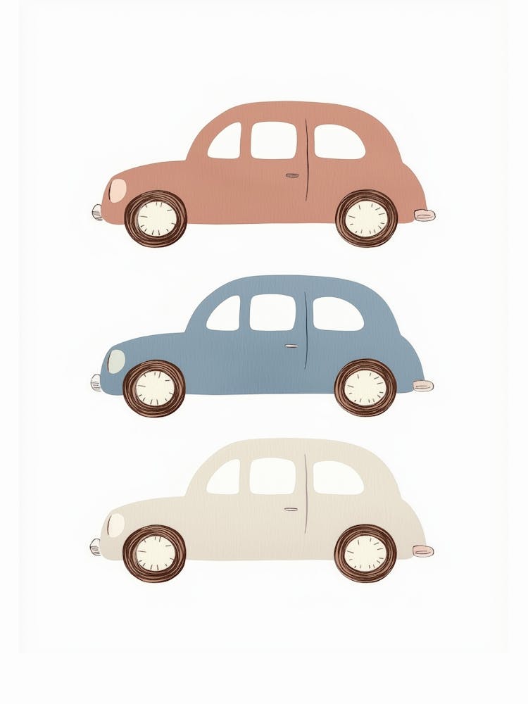 Pastel Cars