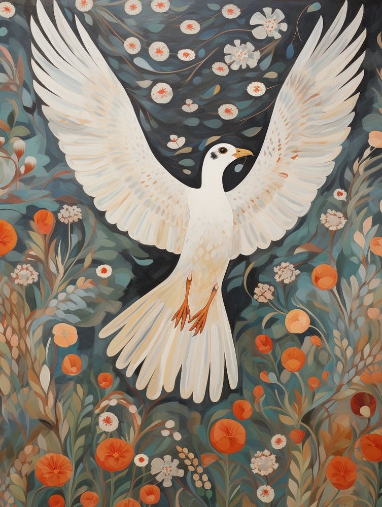 Albatros Peinture d'Oiseau Détaillée