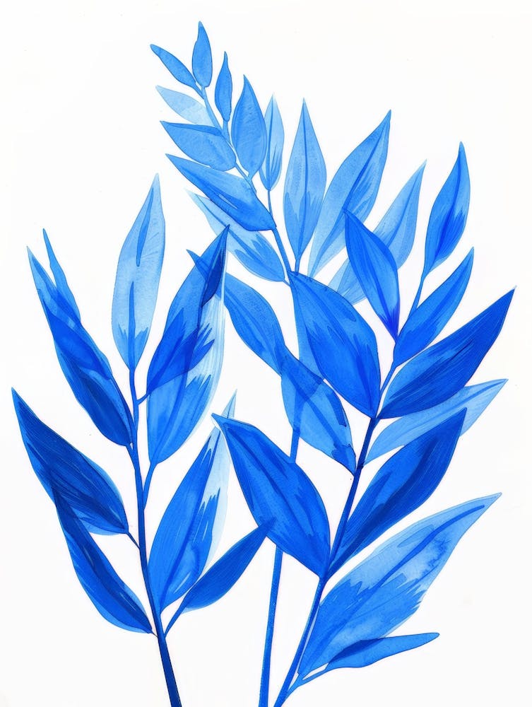 Blue Leaves 24