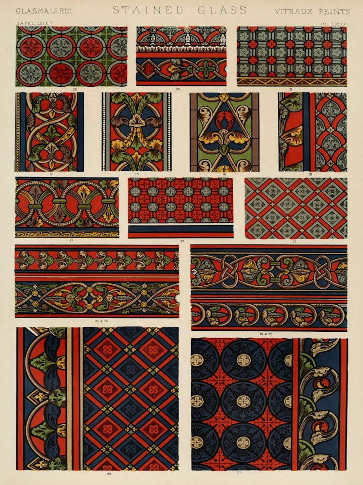 Vintage Pattern Illustration, Owen Jones                                                                                        