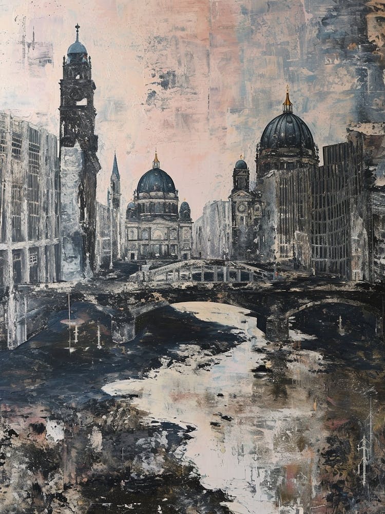 Kitsch Cityscape Paint Dripping 2