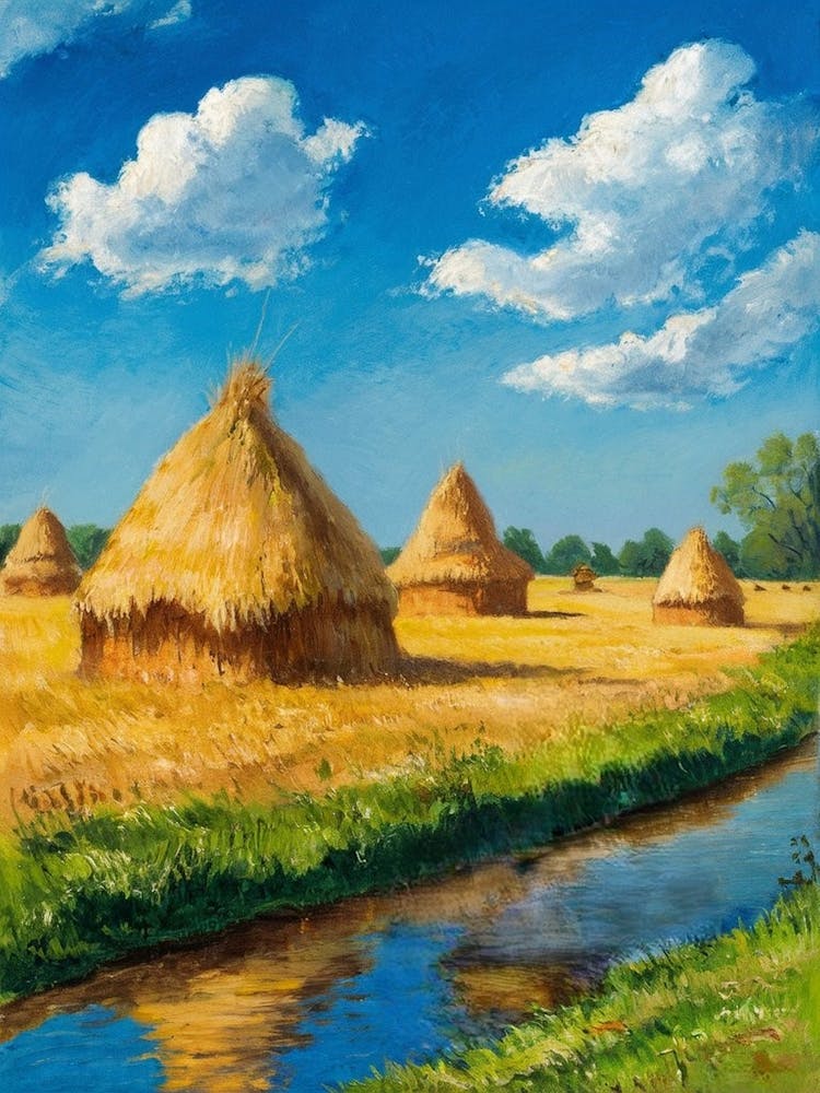 Haystacks In The Field