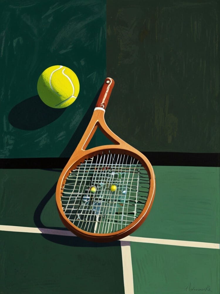 Tennis Racket And Ball 6