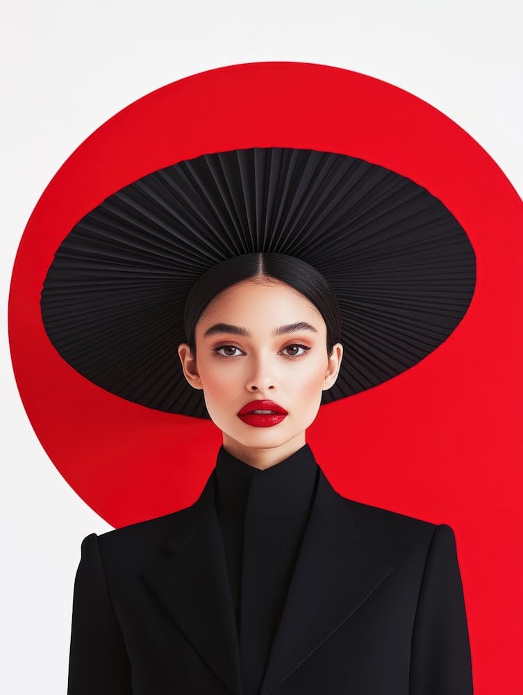 Asian Woman With Hat