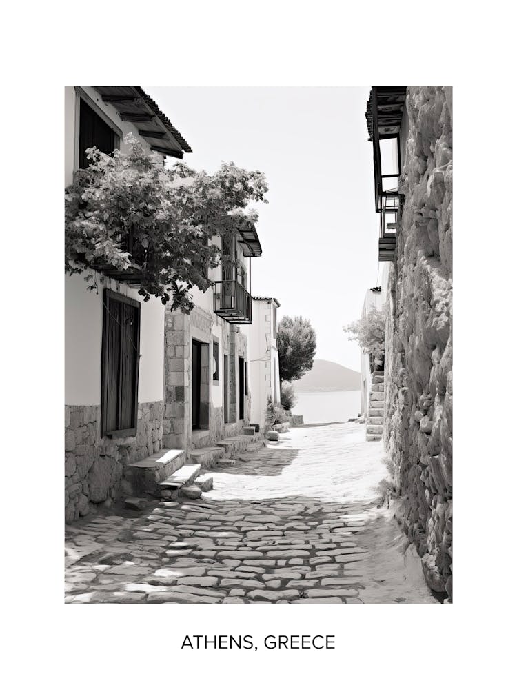 Poster Of Bodrum, Turkey, Photography In Black And White 7