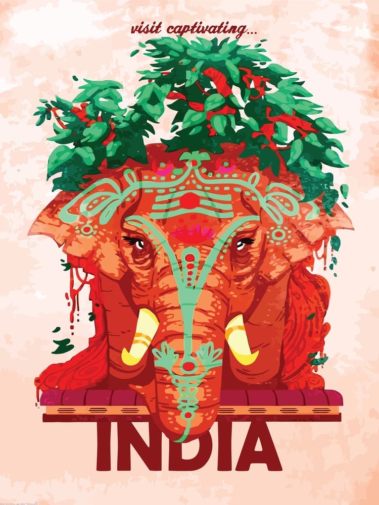 Captivating India, Red Elephant