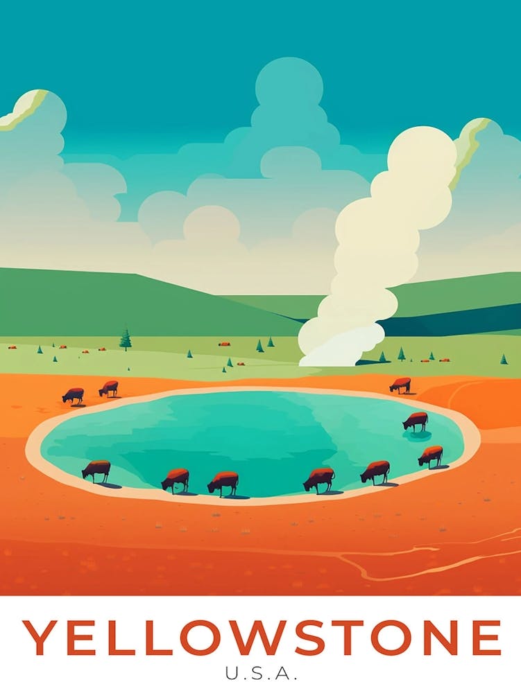 Usa Yellowstone Travel 1
