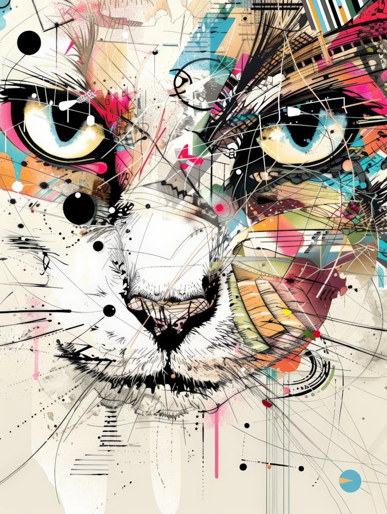 Cat Canvas Art