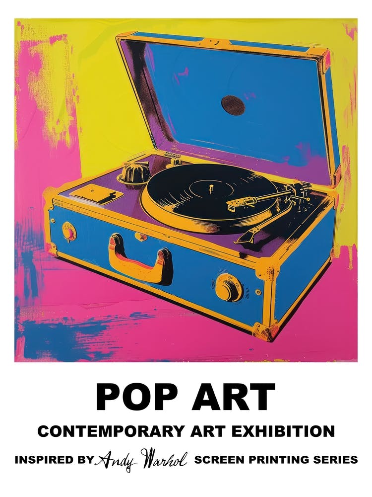 Poster Music Box Pop Art 2