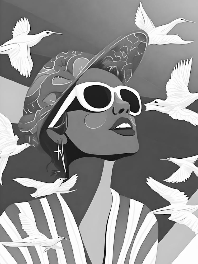 Black And White Illustration 12