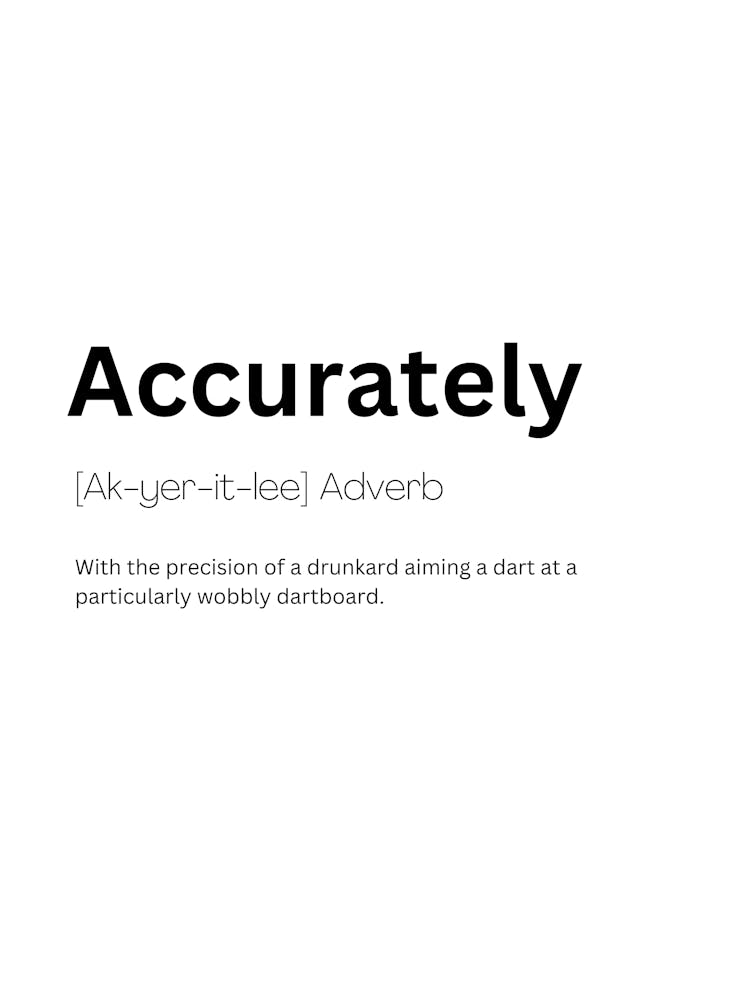 Accurately Definition Meaning