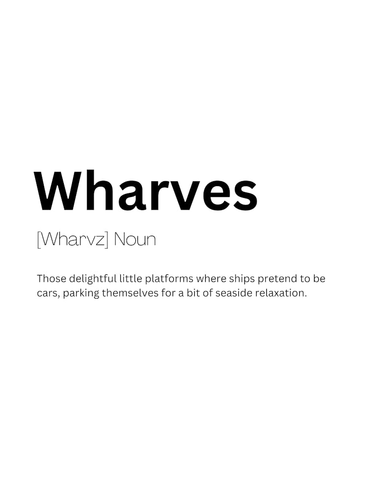 Wharves Definition Meaning