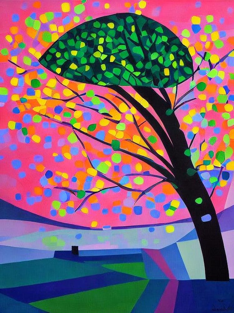 Sugarberry Tree Cubist