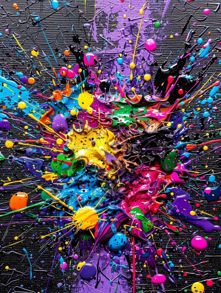 Colorful Paint Splatter