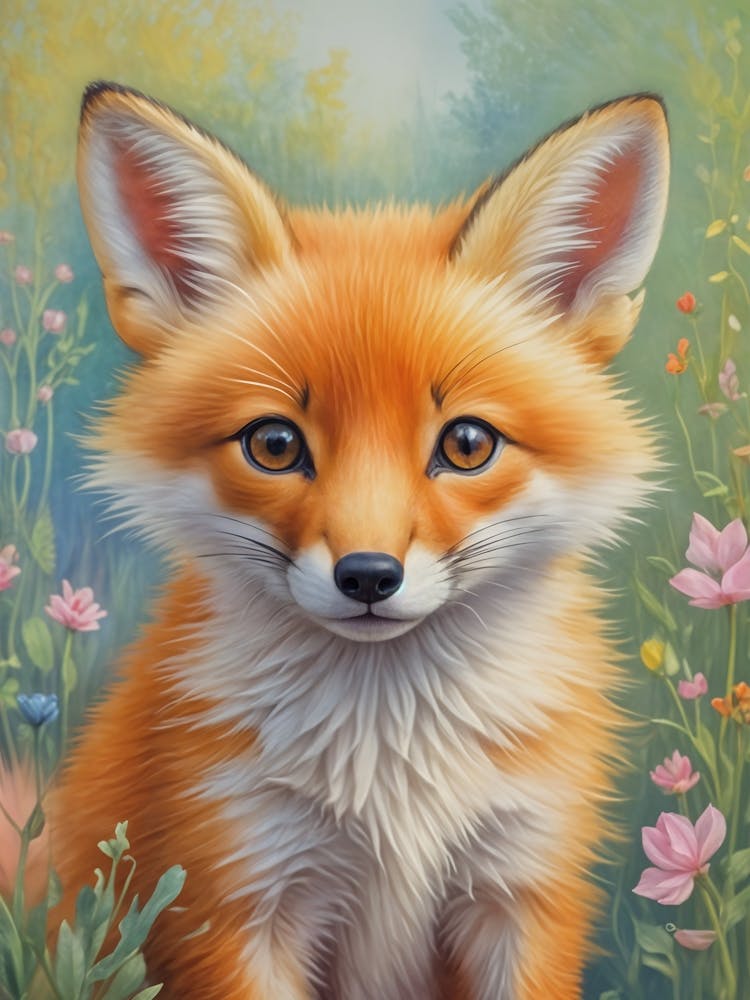 Little Fox In The Meadow