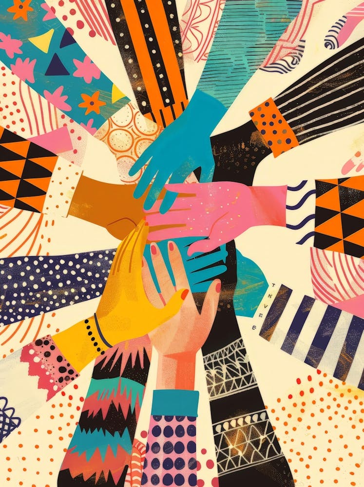 Group Of People Holding Hands 2