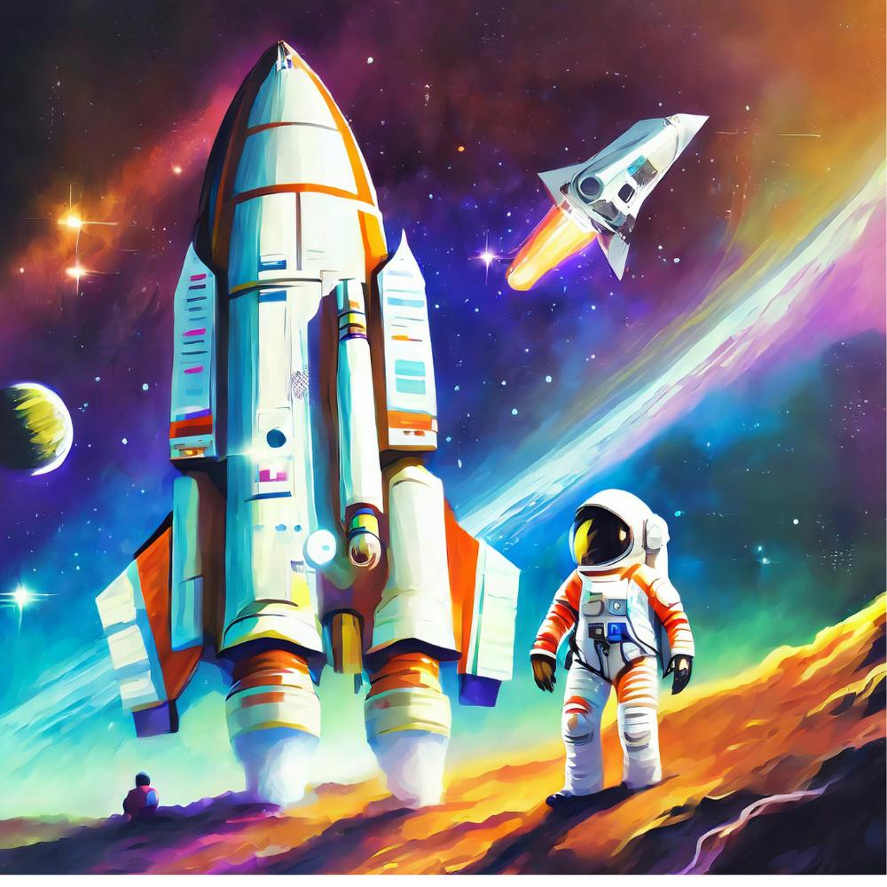 Astronaut im Weltraum